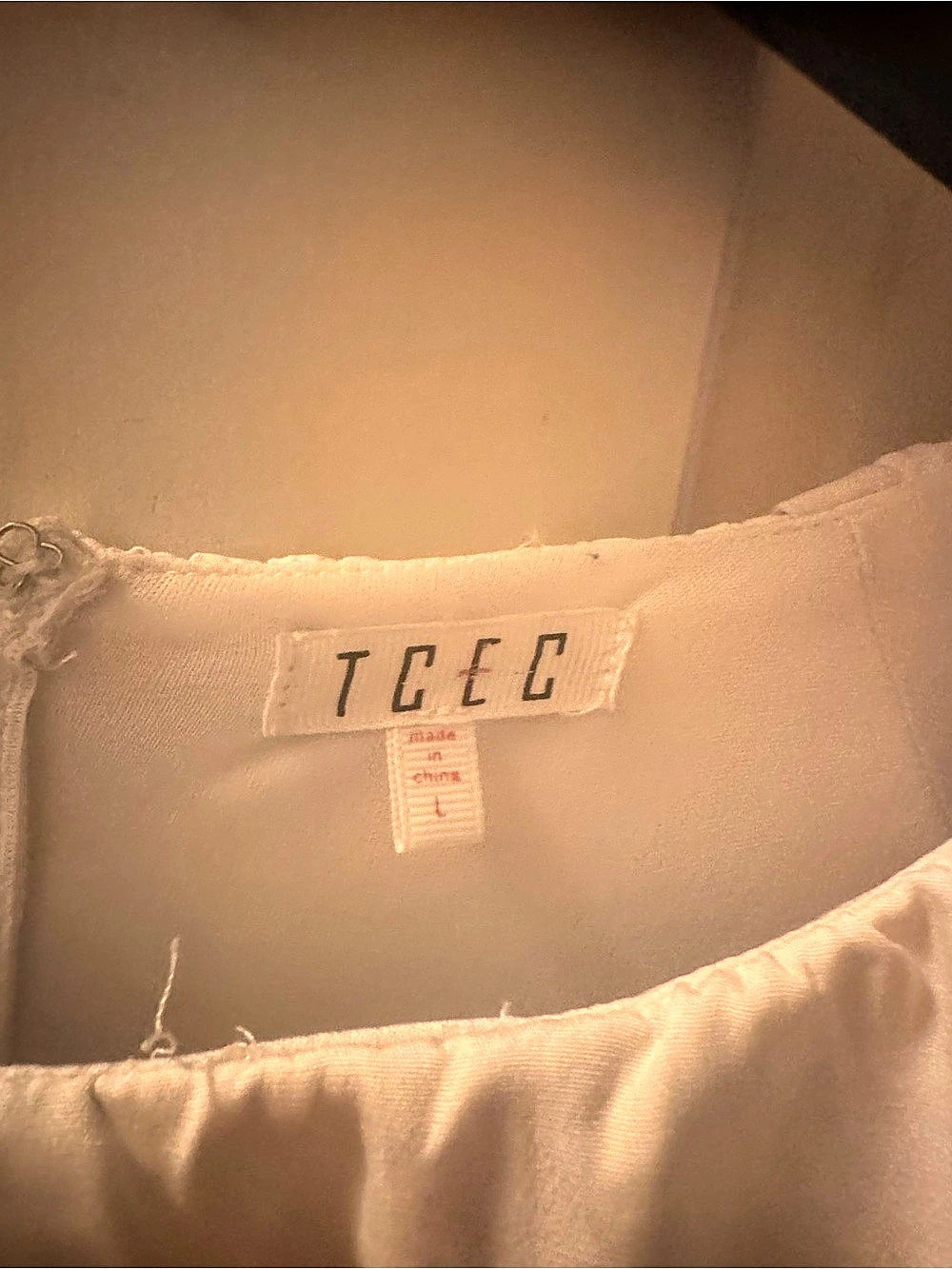 TCEC Mini Dress White Size Large and blue dress sz large both almost new - Picture 4 of 5